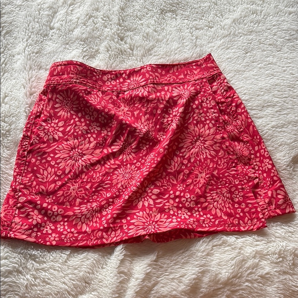 Ripskirt Hawaii Red Floral Skater Skirt
